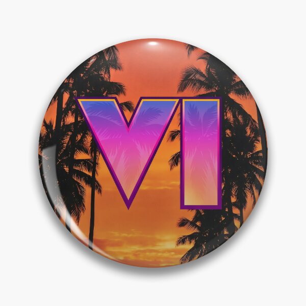 Item preview, GTA 6 Logo Vice City Miami Vibes  designed and sold by Fun&Design.