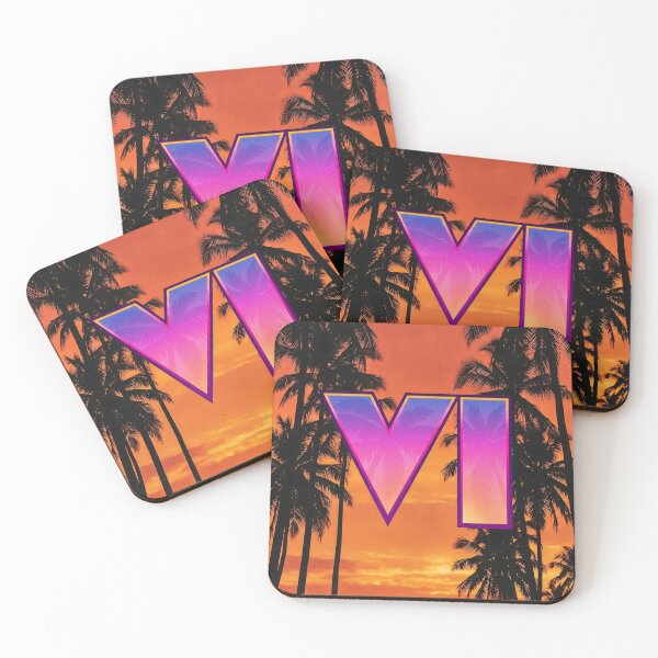 Item preview, GTA 6 Logo Vice City Miami Vibes  designed and sold by Fun&Design.