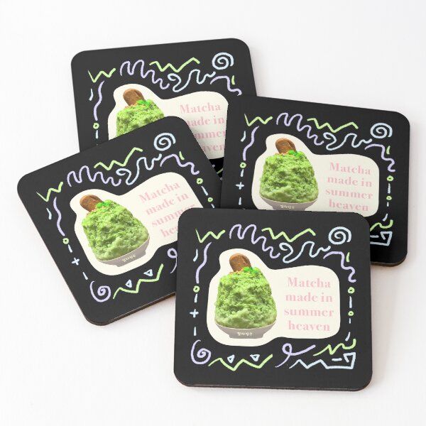 Item preview, Matcha Shaved Ice – Doodle Series designed and sold by solarpink.