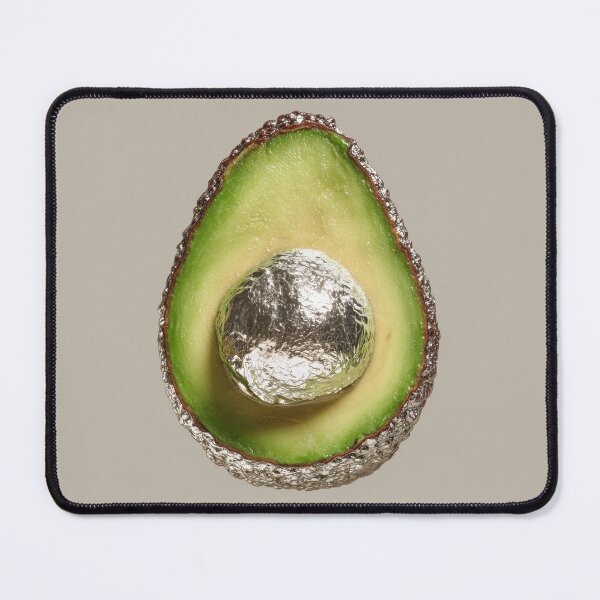 Item preview, Silver Avocado – Metallic Avocado Art Design for Food Lovers designed and sold by WordPlayStudio.