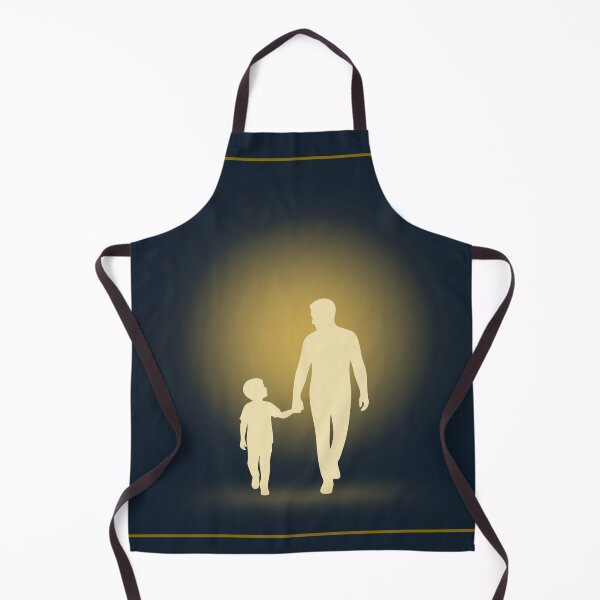 Item preview, Premium Navy Blue Father Child Luxury Artwork designed and sold by Uvclick.