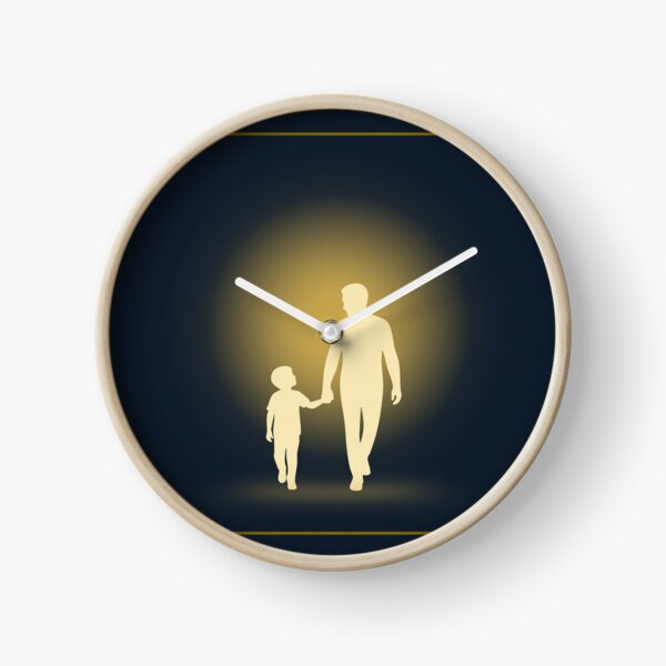 Item preview, Premium Navy Blue Father Child Luxury Artwork designed and sold by Uvclick.