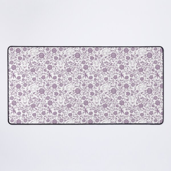 Item preview, Bull Terrier Floral Silhouette Pattern | Bold Dog Botanical Design in Lavender designed and sold by WildLakePatterns.