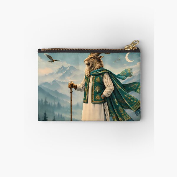 Item preview, Northern Guardian Markhor Pakistan Mountain Travel Poster designed and sold by AuraloomAtelier.