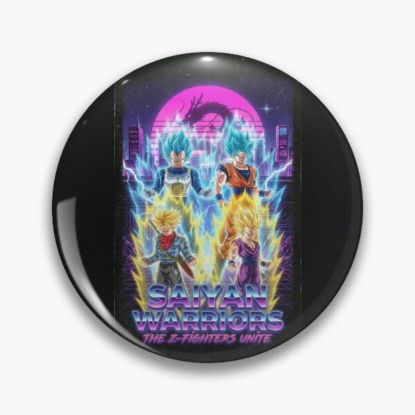 Item preview, Saiyan Warriors The Z Fighters Retro Synthwave designed and sold by drhett09.