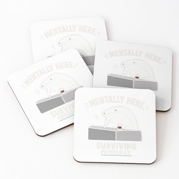 Item preview, Mentally here surviving physically designed and sold by Soffar-So-good.