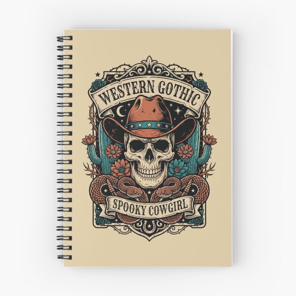 Item preview, Spooky Cowgirl Shirt Western Gothic Skull Tee Dark Country Aesthetic Apparel designed and sold by KAYJAY DESIGNS.