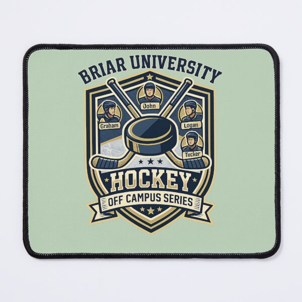 Item preview, Briar University Hockey Off Campus Series Vintage Sports Logo PNG designed and sold by arifali786.