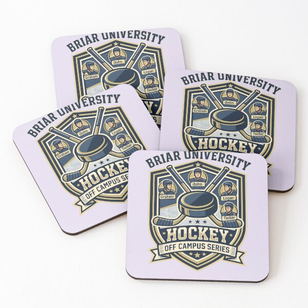 Item preview, Briar University Hockey Off Campus Series Vintage Sports Logo PNG designed and sold by arifali786.