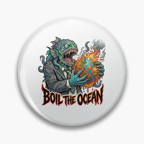 Item preview, Boil the Ocean | Corporate Brainrot Horror designed and sold by SignalStatic.