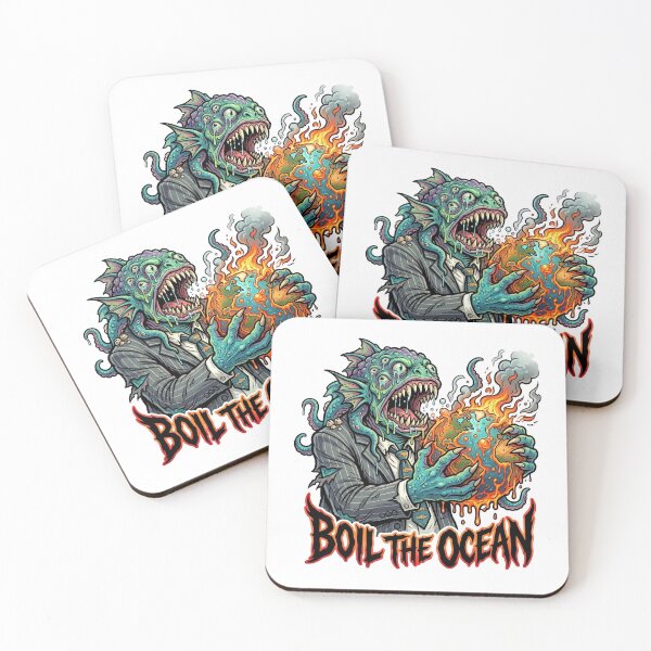 Item preview, Boil the Ocean | Corporate Brainrot Horror designed and sold by SignalStatic.