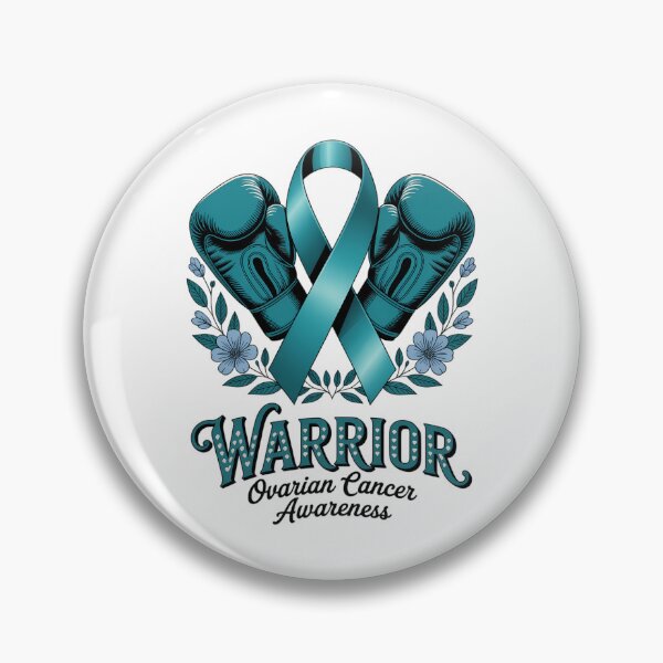 Item preview, Ovarian Cancer Warrior Ovarian Cancer Awareness Cancer Boxing Gloves Ribbon designed and sold by TrinaEspinoza.