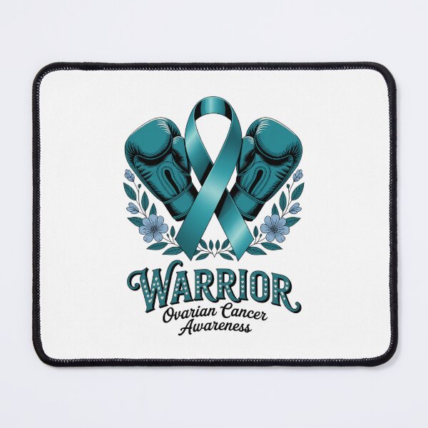 Item preview, Ovarian Cancer Warrior Ovarian Cancer Awareness Cancer Boxing Gloves Ribbon designed and sold by TrinaEspinoza.