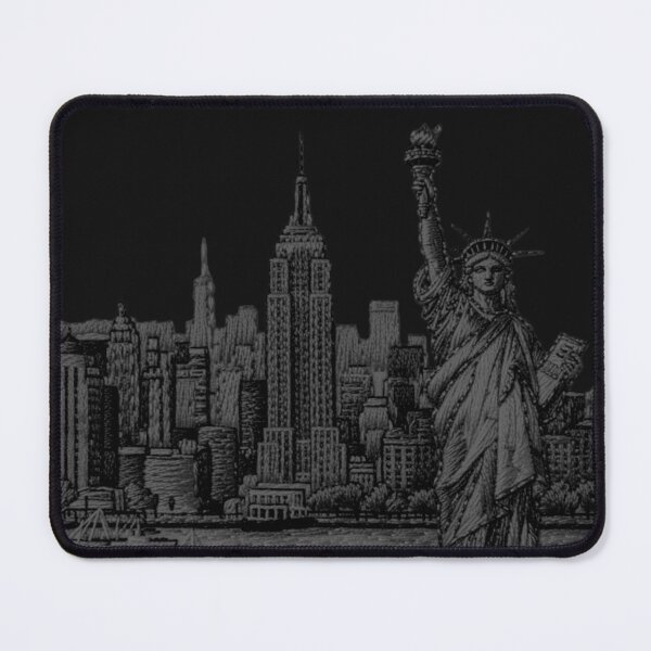 Item preview, A dreamlike "embroidered" New York with the Statue of Liberty designed and sold by Segasprojects.