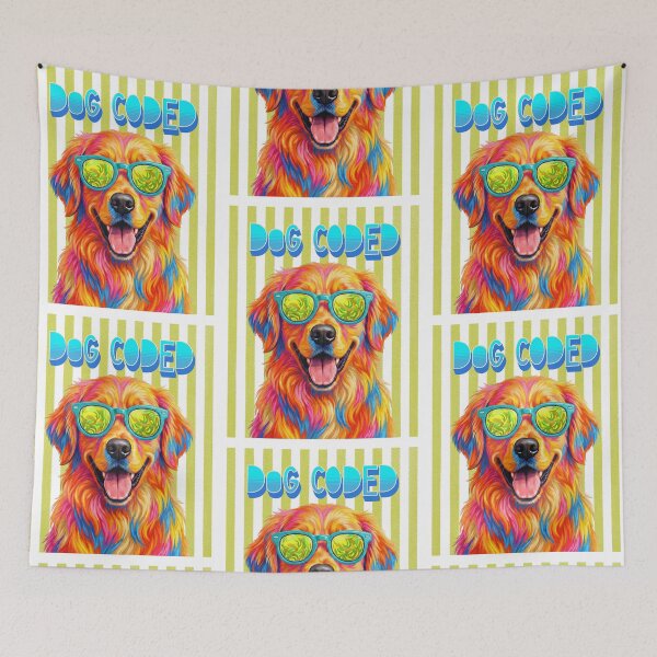 Item preview, Dog Coded – Colorful Dog Lover Design designed and sold by StillWildink.