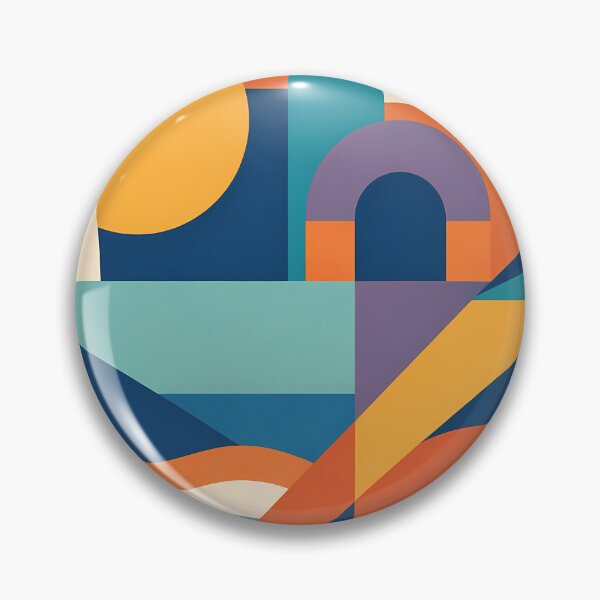 Item preview, Colourful Geometric Landscape Pattern designed and sold by InkSmithery.