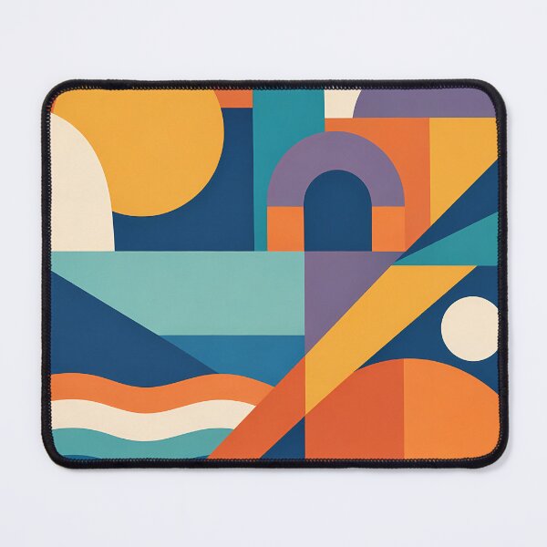 Item preview, Colourful Geometric Landscape Pattern designed and sold by InkSmithery.