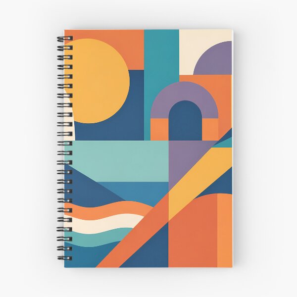 Item preview, Colourful Geometric Landscape Pattern designed and sold by InkSmithery.