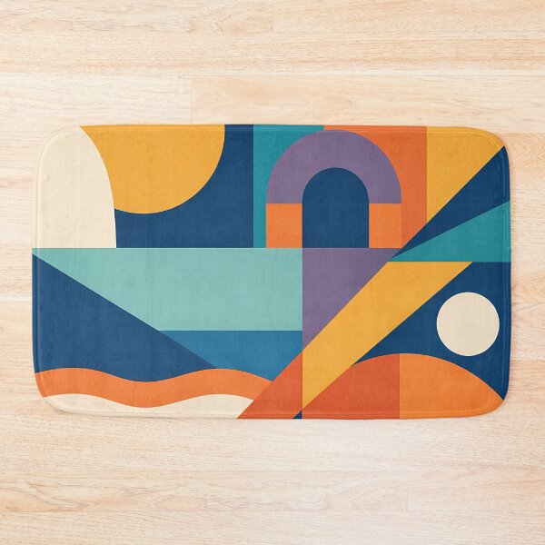 Item preview, Colourful Geometric Landscape Pattern designed and sold by InkSmithery.