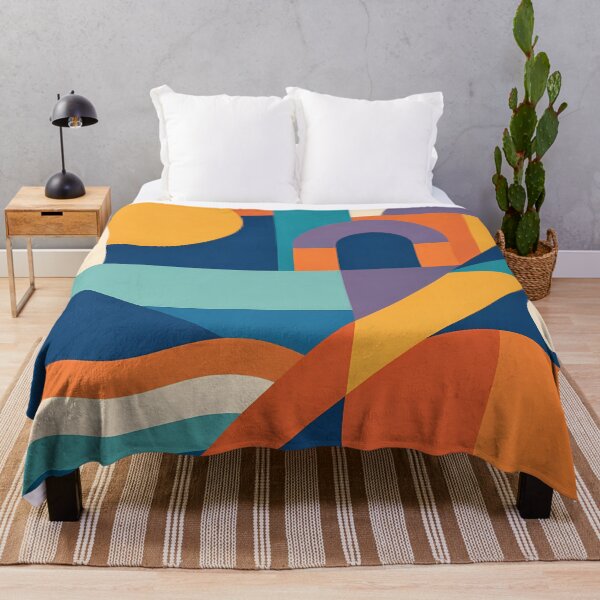 Item preview, Colourful Geometric Landscape Pattern designed and sold by InkSmithery.