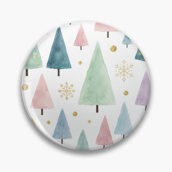 Item preview, Pastel Watercolor Christmas Tree Pattern designed and sold by Lizetteh.