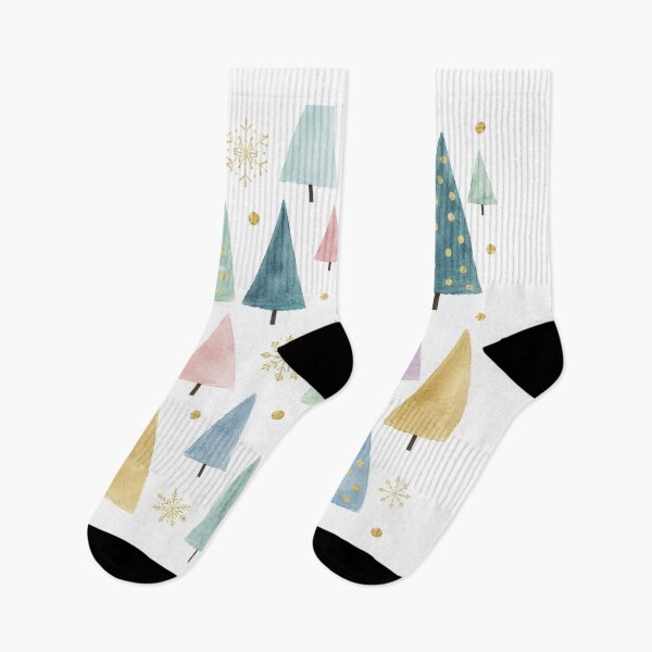 Item preview, Pastel Watercolor Christmas Tree Pattern designed and sold by Lizetteh.