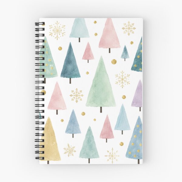 Item preview, Pastel Watercolor Christmas Tree Pattern designed and sold by Lizetteh.