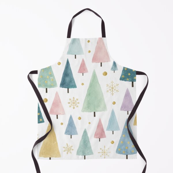Item preview, Pastel Watercolor Christmas Tree Pattern designed and sold by Lizetteh.