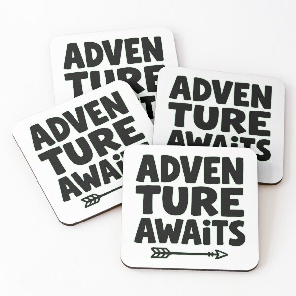Item preview, Adventure Awaits Travel Quote Sticker designed and sold by Olivra.