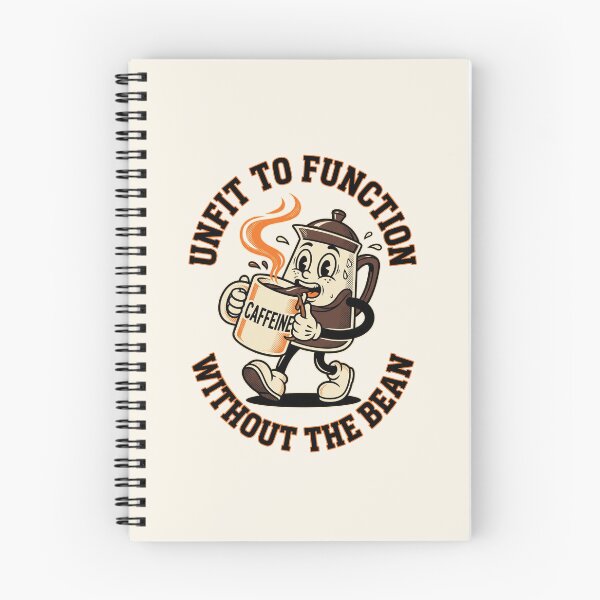 Item preview, Funny Coffee Addict Shirt Unfit To Function Without Caffeine Tee designed and sold by KAYJAY DESIGNS.