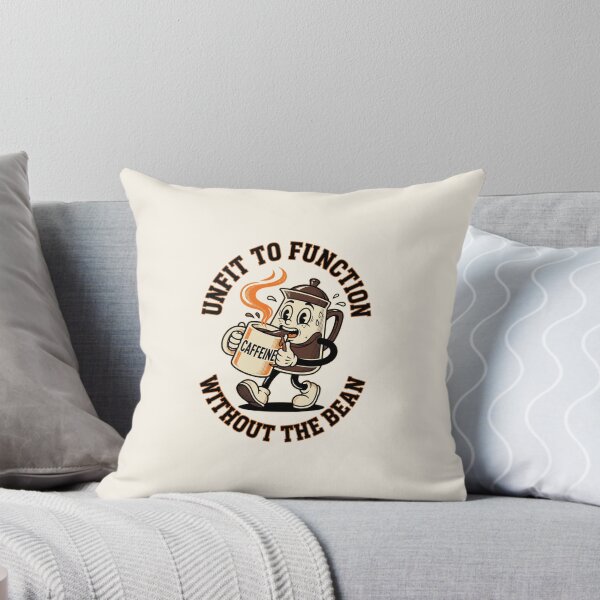 Item preview, Funny Coffee Addict Shirt Unfit To Function Without Caffeine Tee designed and sold by KAYJAY DESIGNS.