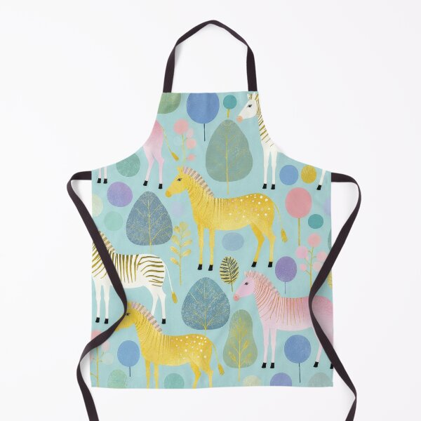 Item preview, Whimsical Pastel Zebra Garden Pattern designed and sold by Lizetteh.
