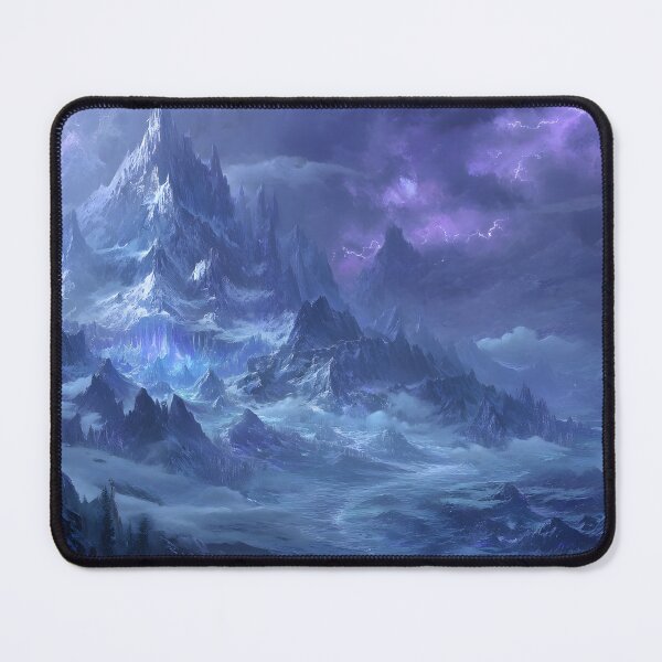 Item preview, Stormy Blizzard Dragon Mountain At Night designed and sold by GrinGalore.