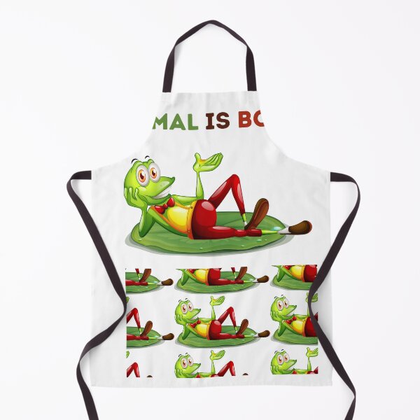 Item preview, Normal Is Boring - Funny Dapper Frog Cartoon designed and sold by PiksyPiksyArt.