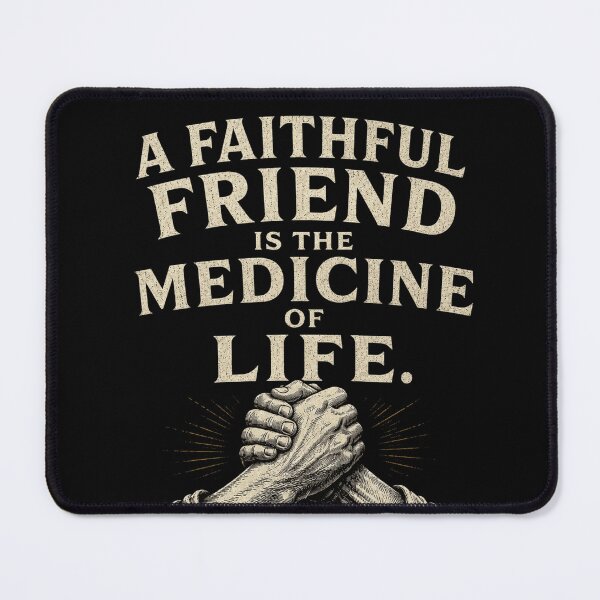 Item preview, A Faithful Friend Is the Medicine of Life designed and sold by Airimo.