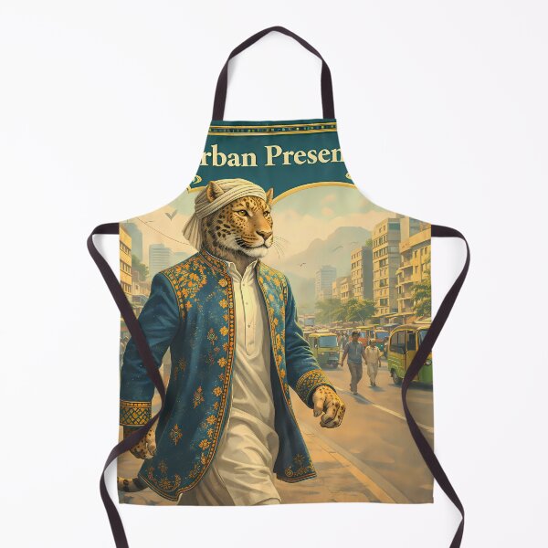 Item preview, Urban Presence Pakistan Leopard City Travel Poster designed and sold by AuraloomAtelier.
