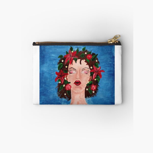 Item preview, Acrylic painting art women with flowers in the hair in front of water Kupala night, Slavic midsummer fest designed and sold by Lenasminiland.