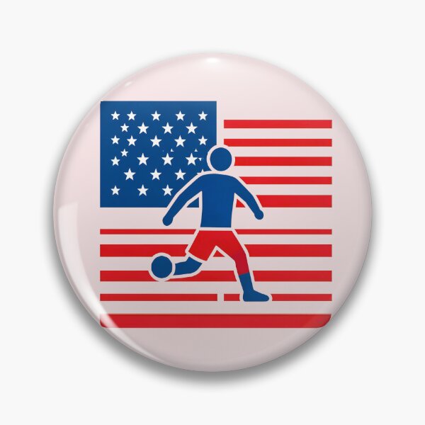 Item preview, USA Soccer Player Silhouette with American Flag – Patriotic Football Fan Design designed and sold by zohocreations.