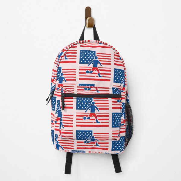 Item preview, USA Soccer Player Silhouette with American Flag – Patriotic Football Fan Design designed and sold by zohocreations.