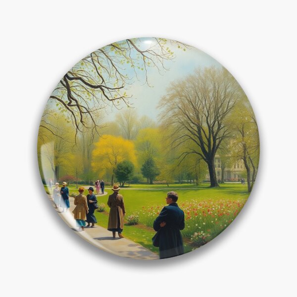 Item preview, A park in spring, in the style of Turner. designed and sold by oldMastersofart.