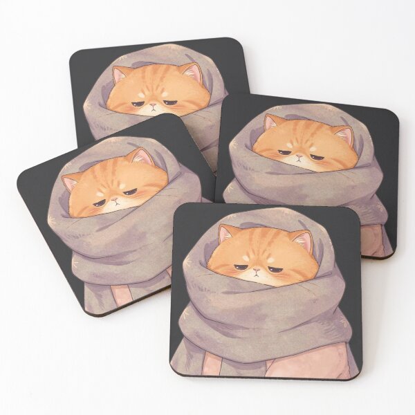 Item preview, Cozy Scarf Cat Winter Vibes Sticker designed and sold by Moody Vibes Studio.