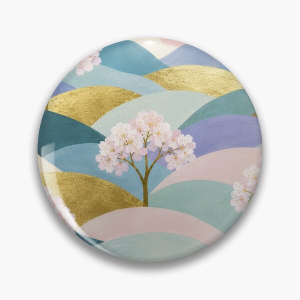 Item preview, Rolling Hills Cherry Blossom Landscape designed and sold by Lizetteh.