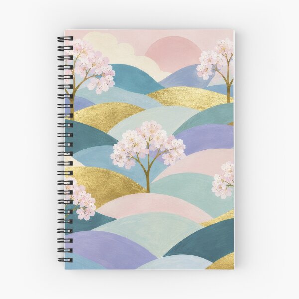 Item preview, Rolling Hills Cherry Blossom Landscape designed and sold by Lizetteh.