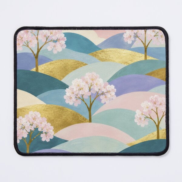 Item preview, Rolling Hills Cherry Blossom Landscape designed and sold by Lizetteh.