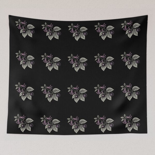 Item preview, Belladonna Botanical Shirt Vintage Poison Flower Gothic Tee designed and sold by maxiprom.