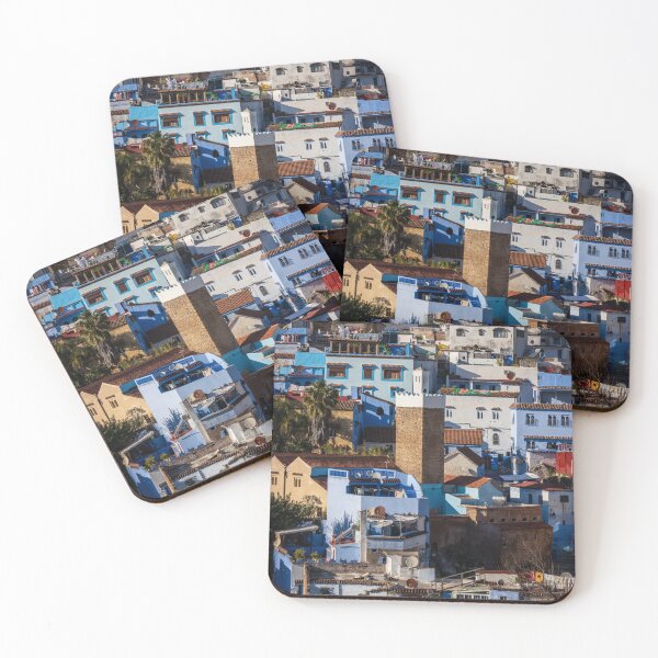 Item preview, Chefchaouen Blue City Architecture and Minaret - Morocco designed and sold by Two-Tickets-To.
