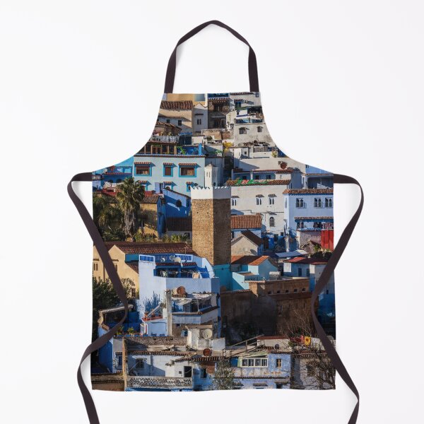 Item preview, Chefchaouen Blue City Architecture and Minaret - Morocco designed and sold by Two-Tickets-To.
