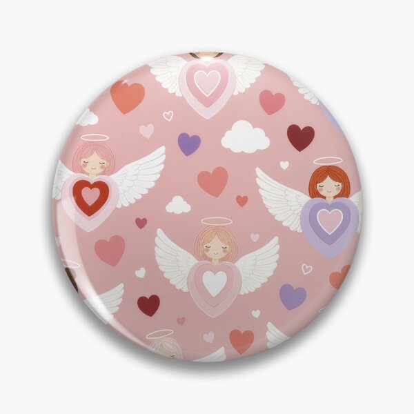 Item preview, Charming Angel Love Heart Pattern designed and sold by Lizetteh.