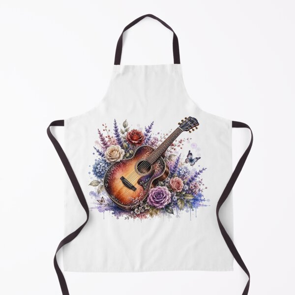 Item preview, Rustic Floral Guitar Art designed and sold by PetalGarden.