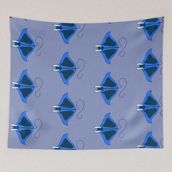 Item preview, Manta Blue Linear Stylized designed and sold by Provinces de France.